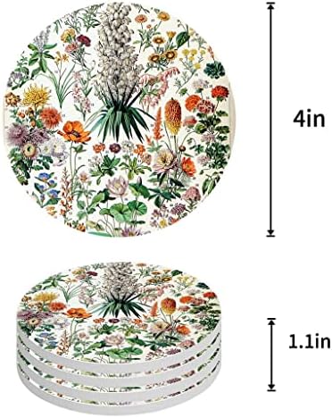 Coasters de cerâmica de pôster vintage francês uxzdx