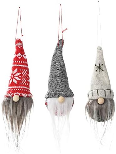 Tons de lâmpada de candelabra com miçangas penduradas no ornamento sem rosto 2020 Decoração de árvore de boneca Natal Natal decoração Hangs Candy Garland