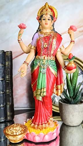 EBROS GOSTO INLUSTO ORIENTAL VASTU deusa hindu Shri Lakshmi estátua 10 Hinduísmo alto Shakti indiano de Vishnu deusa da riqueza