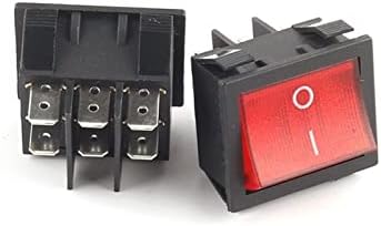 Larro Rocker Switch 1pcs 36,5x31mm interruptor de balancim ligante/off 2 Posição 6 pino 16a 250VAC/20A 125VAC Caminhão de carro elétrico