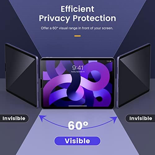 Moko Magnetic Privacy Screen Protector para iPad Air 5th/4th Generation 10,9 polegadas 2022/2020, iPad Pro 11 2021/2020/2018,