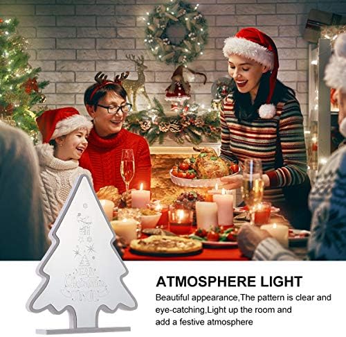 Lâmpada de decoração de luz de luz de árvore de Natal para festas em casa Decoração de Natal de férias de casamento