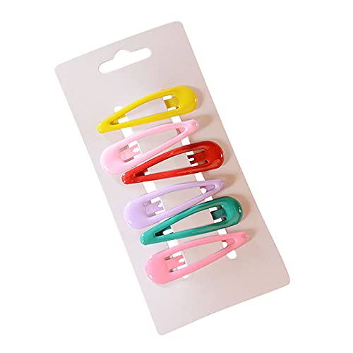 Cabelos de moda aquática Mulheres 6pc Acessórios de gancho de cabelo coloridos acessórios de clipe de forma colorida Bordas de