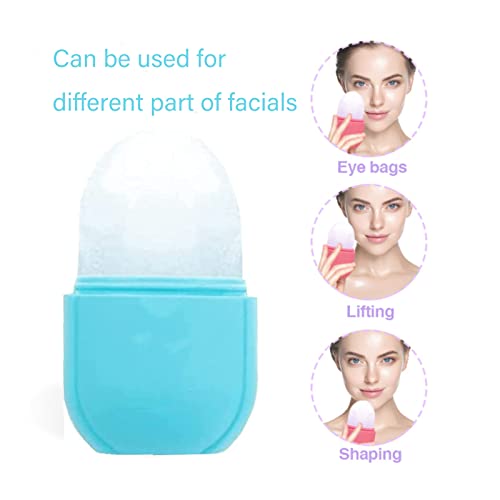 Rolo de gelo para os olhos e pescoço do rosto, faciais de gelo, mofo de gelo naturalmente para o rosto apertar a pele, encolher os