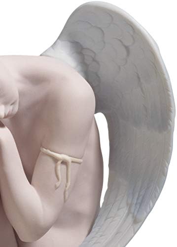 Estatueta de anjo maravilhoso lladró. Figura de anjo de porcelana.