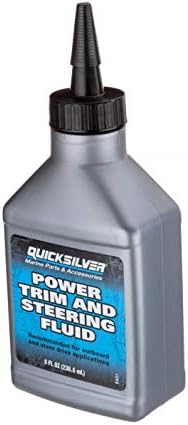 Quicksilver 858074Q01 Encontramento de potência e fluido de direção - 8 oz. Garrafa