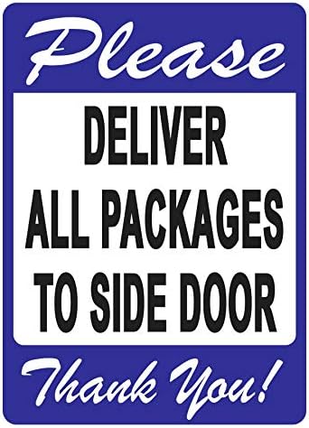 Entregue todos os pacotes na placa da porta lateral-um lembrete agradável para os entregadores a seguir, um design vívido mais proteção