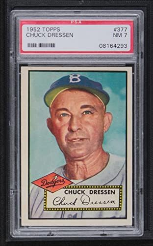 1952 TOPPS # 377 Chuck Telen Brooklyn Dodgers PSA PSA 7.00 Dodgers