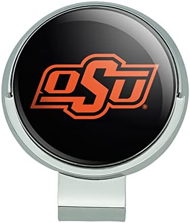 Gráficos e mais Oklahoma State University Cowboy Logo Golf Hat Claip com marcador de bola magnética