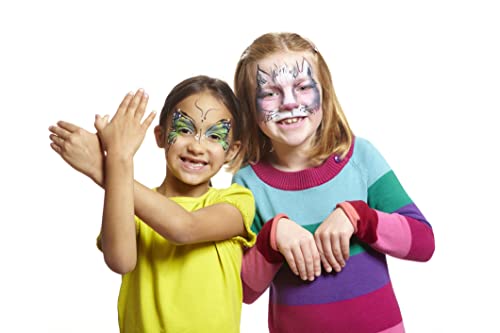 Kit de pintura corporal de rosto profissional de Calicob -Sansova para crianças adultos - Party Stage Theatre Halloween Fancy Makeup 6 Unicolor Palette Set