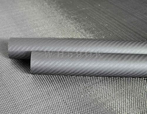 Whabest 1pcs 3k Roll embrulhado Tubo de fibra de carbono 114 mm OD x 110mm ID x 500 mm material compósito de carbono/tubos