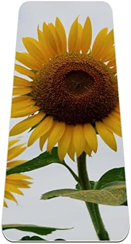 Dragon Sword Sunflower Summer Flor Plant Premium grossa de ioga de ioga eco amigável para a saúde e fitness non slip tapete para todos