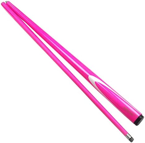 Sxnbh rosa cor de carbono slooker sinuos em pontas de 9,5 mm e 1/2 dividido em aço inoxidável feminino bilhar piscina sticks