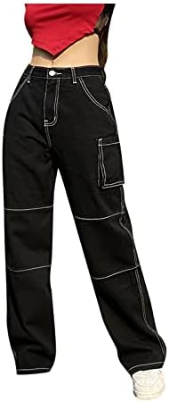 Calça de carga feminina xiloccer calças de jeans de ginástica de ginástica feminina ginástica calça jeans de jeans de jeans altos calças de cintura alta
