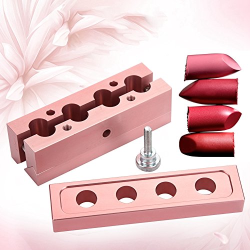 Moldes de batom DIY, moldes de batom de ouro rosa são usados ​​para fazer batom, as ferramentas de batom de liga de alumínio são adequadas