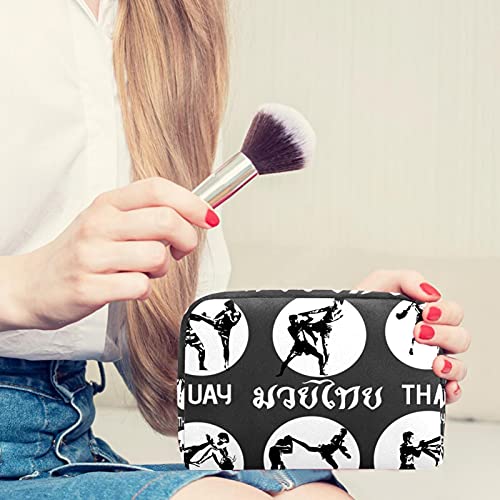 Bolsa de higiene pessoal Bolsa de lavagem organizadora de maquiagem cosmética com zíper silhueta tailandesa para