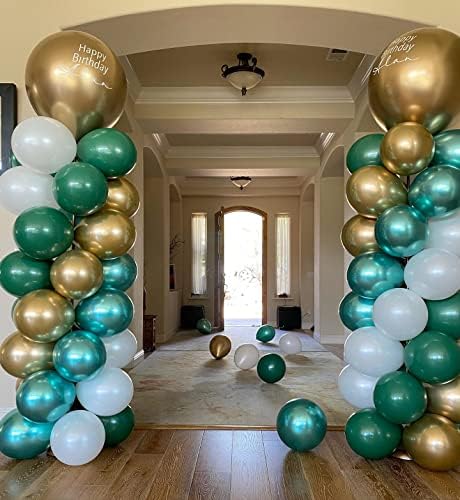 Kusamue 2 Conjunto Kit de coluna de balão de 63 polegadas com bomba de balão elétrico azul, para festivais de aniversário de festas de festas de casamento decorações de chá de bebê