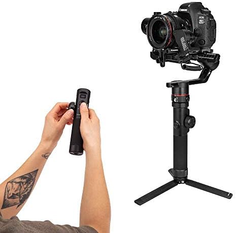 Manfrotto MVG460FFR - Kit Pro, estabilizador de cardan portátil de 3 eixos com controle de foco e controle remoto, para câmeras reflexas, detém até 10,1 libras, para fotógrafos, vloggers e blogueiros