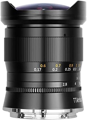 Ttartisan 11mm f2.8 Lente manual de peixe ultra larga de quadro completo para Nikon Z-Mount Nikon Câmeras sem espelho Z5 、 Z6 、 Z7 、 Z6ii 、 Z7ii 、 Z9