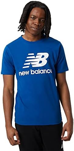 New Balance Men's Essentials empilhados logotipo de manga curta