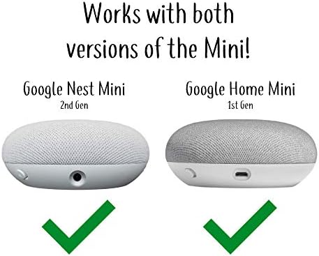 Mount Genie Pedestal for Nest mini e Google Home Mini | Melhora som e aparência | Suporte mais limpo de montagem para mini