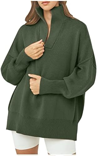 Suéter de pescoço feminino suéter alto colum