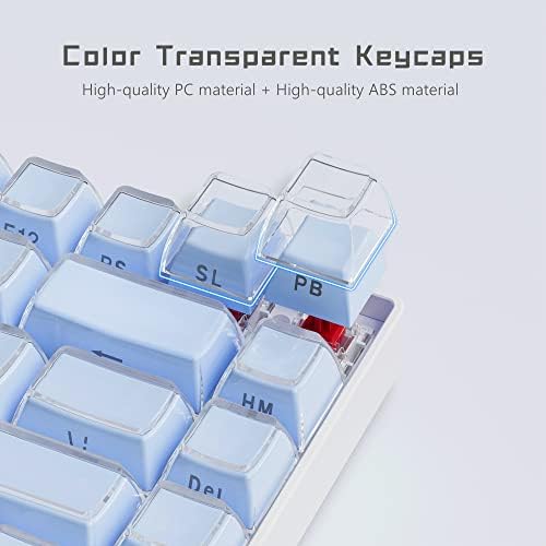 XVX Keycaps 60% - CHELY CHELY CAPS, perfil OEM 113 chaves de chave de chave azul personalizada, laterais de gravação