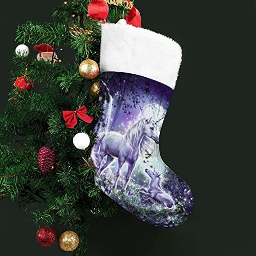 Magical Unicorn Christmas pendurado meias