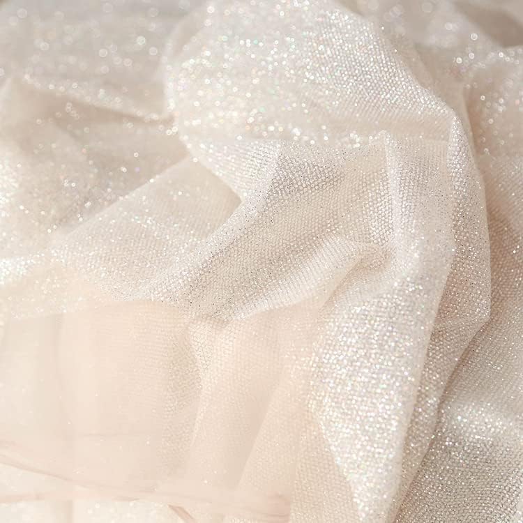 Acessório de costura irisfaabric Multi -Color Style Yarn Glitter Yarn Diamond Spray Gold e Silver Net Yarn Vestido de noiva Tecido