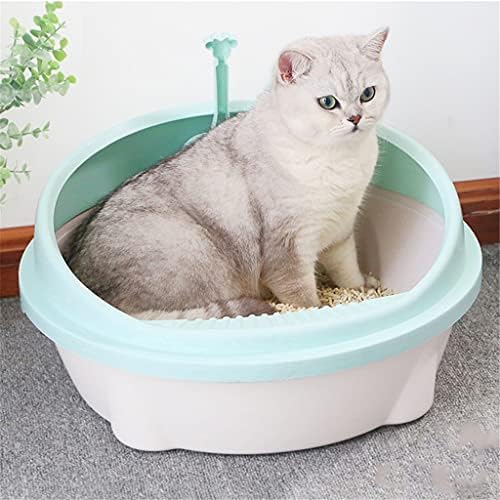 Dhdm Pet Banheiro Bedpan Caixa de areia plástica Anti Splash CATS CATAS DE LIMTE CATOS Bandeja de cachorro Kitten Dog Clean banheiro caseiro