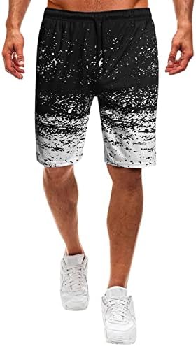 Masculino shorts masculinos casuais verão curto e elástico curto curto cinto de cordão de cordão casual casual caminhada