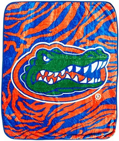 A faculdade cobre o Florida Gators Raschel Throw Blanket, 60 pol.