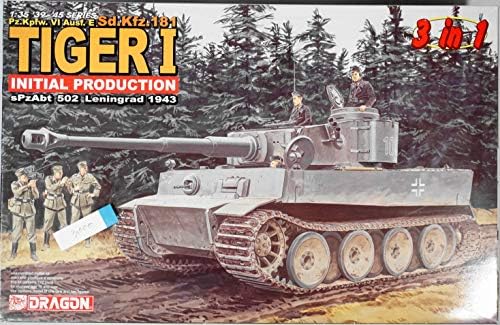 Dragon Tiger I Tanque de produção inicial Leningrado 1943 3 em 1 Segunda Guerra Mundial 1/35