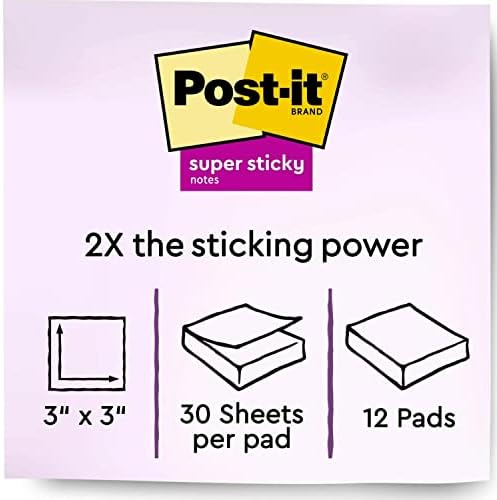 Post-it Super Sticky Notes, 4x6 pol.
