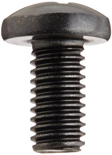 Pequenas peças parafuso da máquina da cabeça da panela de aço, acabamento de óxido preto, atende à ASME B18.6.3, #3 Phillips Drive, tamanho 1/4 -20 Thread, comprimento de 1/4, totalmente roscado, importar