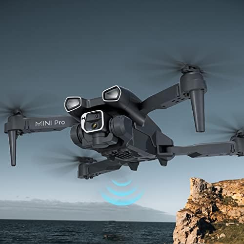 Drones com câmera para adultos 4k - altitude inteligente Hold, gesto foto/vídeo, chave para decolar/terra/retornar, evitação de obstáculos trajetória de vôo personalizada, com baterias 1/2/3 e bolsa de transporte #