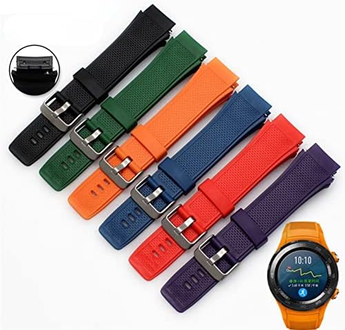 Haodee Soft Silicone Watch Band Wrist Strap Substacement WatchBand 20mm Para Huawei Watch2 Fashion Smartwatch Belts