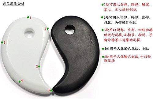 Gua Sha Scraping Board Ferramenta de Massagem/Placa de raspagem Yin Yang Board de massagem Made Reduza a dor no pescoço e muscular e melhorar a mobilidade