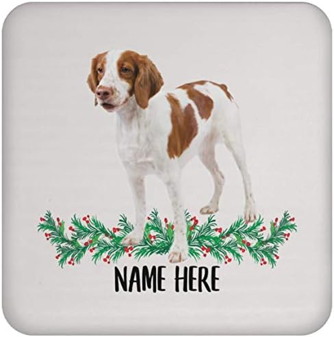 Engraçado Brittany Dog Orange Branco Brawn Nome personalizado Presente para Mom Christmas 2023 Presentes Coastais para