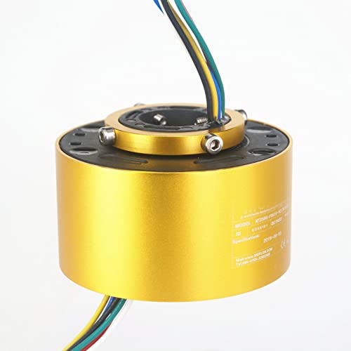 Frea de 25,4 mm 86mm od 6 fios 10a 250rpm Capsule de alumínio Caixa de liga de anel de deslizamento para monitor Gerador de energia eólica robótica IP51