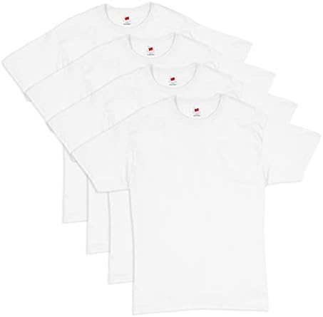 Hanes Essentials Men's T-shirt pacote, camisetas de manga curta masculina, camisetas de algodão para homens, pacote de