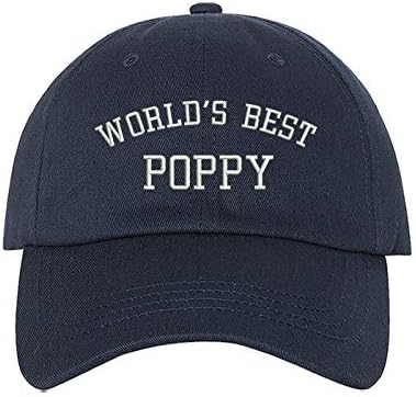Melhor chapéu de beisebol de papoula do mundo - presente de vovô para chapéus de papai