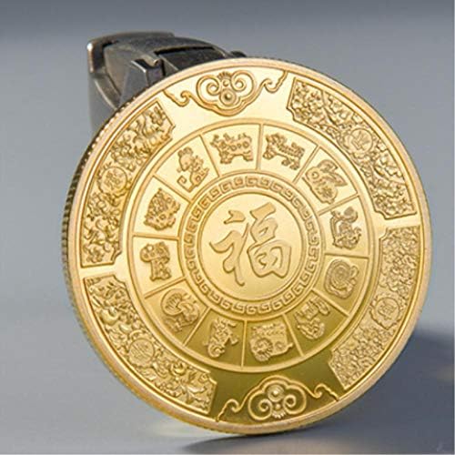 Réplica Comemorativa Coin 2021 Ano do Ox Commemorative Gold Boled Memorial Room Chinese Novo Ano Novo Coleção Home