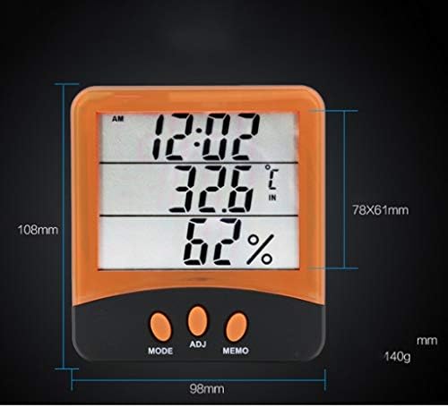XJJZS Thermo-higrômetro de alta precisão Display Digital Termômetro eletrônico Termo-higrômetro Indoor Termo-higrômetro eletrônico