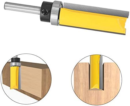 Fafeicy 1/4in hastes rolando o roteador de descarga de descarga, ferramenta de carpinteiro de moagem de madeira para corte