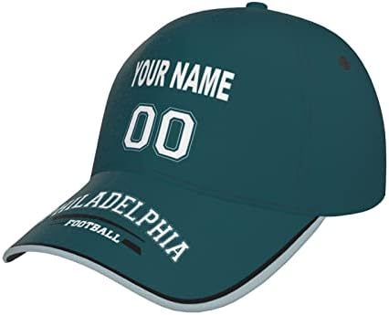 Cap Hats de futebol personalizado com qualquer nome e número de presentes personalizados para homens fãs de esportes