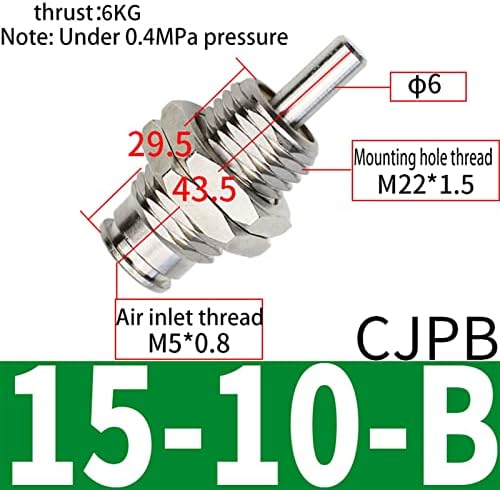 C J P B Pin Cilindro Painel de retorno do cilindro Tipo de montagem Micro agulha S M C Tipo Cilindro pneumático CJPB4-5 CJPB6-5 CJPB6-15-B CJPB10-15 1PCS
