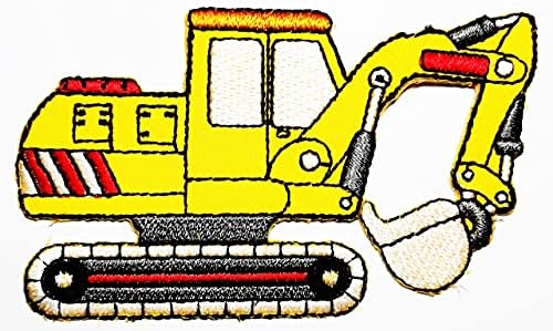 Set Patch 3 PCs / No.1 Backhoe Yellow 9,5x5 cm / No.2 Backhoe Red 8x6 cm / No.3 Backhoe Tractor Amarelo 9x5,5 cm