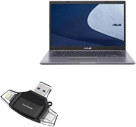 Boxwave Gadget Smart Compatível com ASUS ExpertBook - AllReader SD Card Reader, MicroSD Card Reader SD Compact USB for Asus ExpertBook - Jet Black