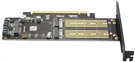 JEYI SK16-PRO NVME NGFF Adaptador X16 PCI-E3 Velocidade M.2 2280 Folha de alumínio Térmica Condutividade Térmica Ventilador de Silício SSD SSD